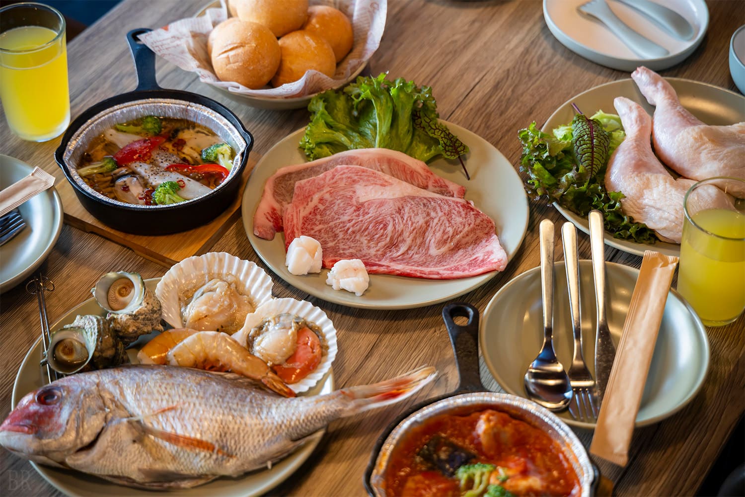 Special BBQ with the ingredients sent directly from the Karato Market