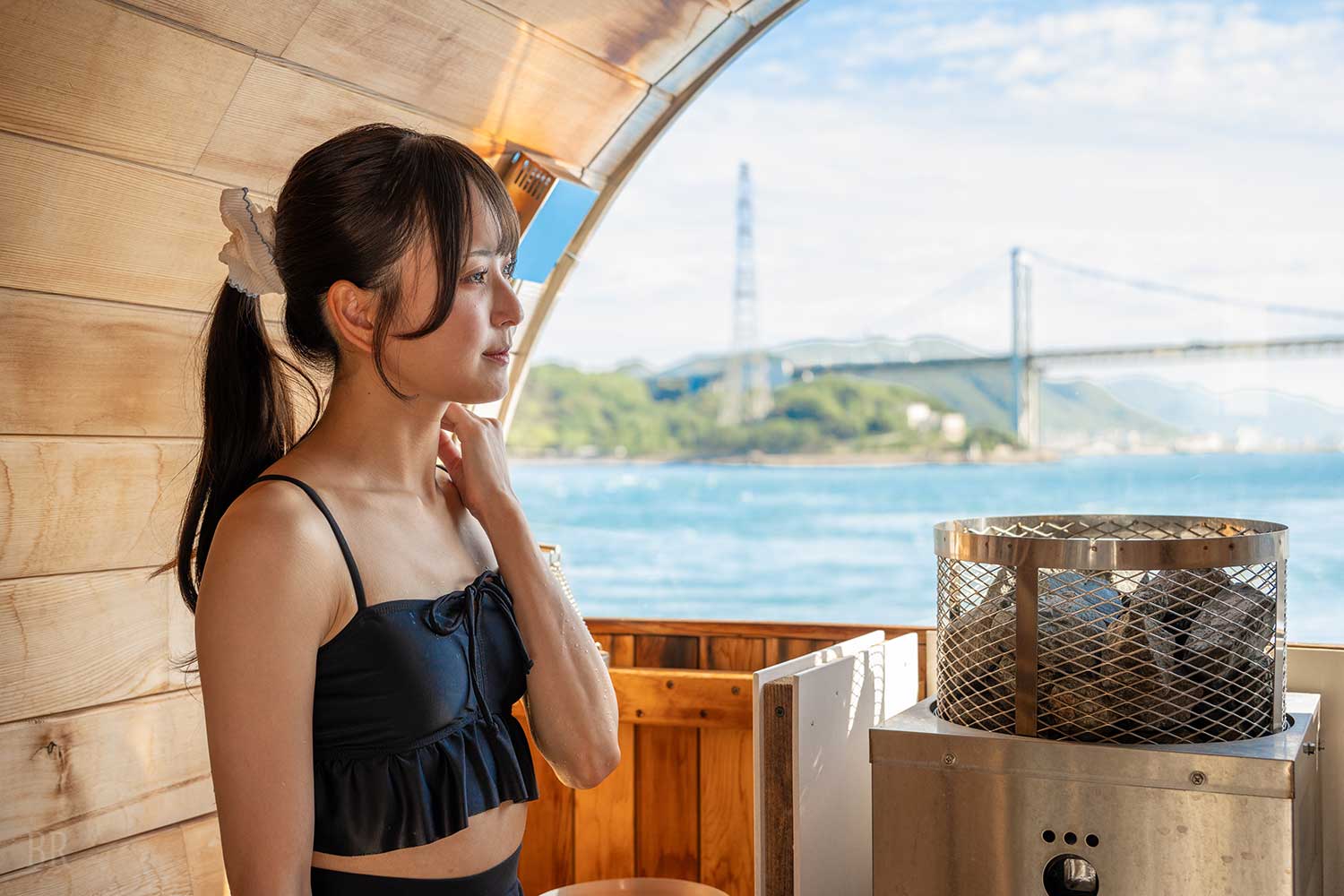 Private sauna with an outstanding sense of openness